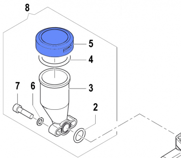 Cover Volum. Compensator 0402014100 for Comet Pumps APS 31-41