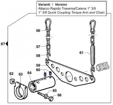 Screws Quick coupling BP 60 K