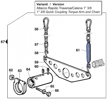 Spring + Hook for Comet pump BP 60 K