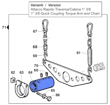 Quick Coupling for Comet pumps BP 105-125 K