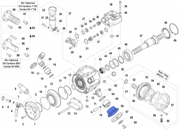 Piston sleeve 0400007400 for Comet Pump APS 71
