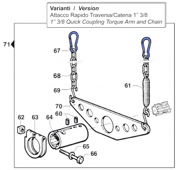 Hook for Comet pumps BP 105-125 K