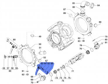 Tap Kit Right 1214001800 for Comet Pumps IDS 1501-1701-2001