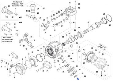 Screw 3605000500 for Comet Pumps APS 51-61-71