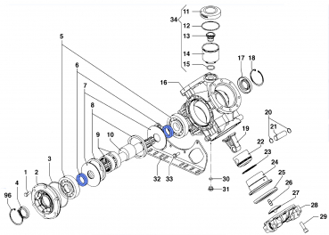 Spacer 0601026400 for Comet Pumps IDS 1501-1701-2001