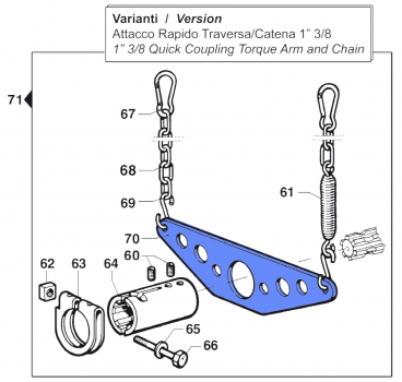 Torque Arm Comet pumps BP 105-125 K