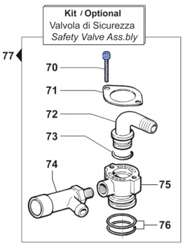 Screw 3609016900 for Comet Pump BP 205 K