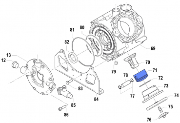Piston 2409006800 for Comet Pump APS 145