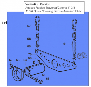 Quick Coupling Kit for Comet pumps BP 105-125 K