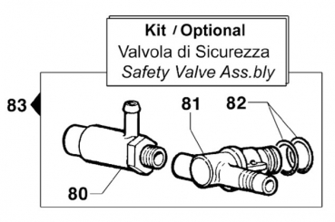 Saftey Valve Kit 2803035300 Comet BP 60 K