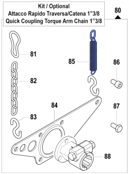 Spring + Hook 1802004000 for Comet Pump APS 96