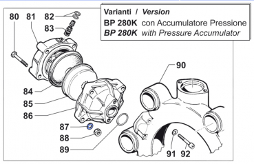 Washer 2811009800 for Comet Pump BP 205 K