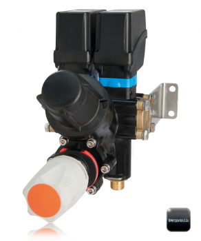 Pressure Control unit with two sections and filter