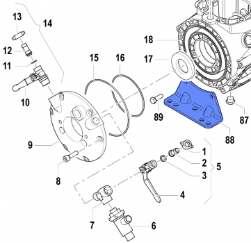 Pump Mounting Bracket 2400004600 for Comet Pumps APS 101-121