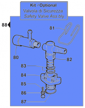 Safety Valve Kit 2803036400 for Comet BP 151-171 K