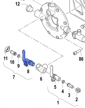 Tap 2826003200 for Comet Pump APS 145