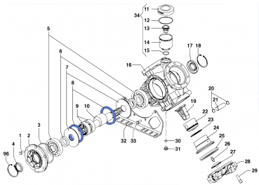 Connecting Rod Ring 0010000300 for Comet Pump IDS 1501-1701-2001