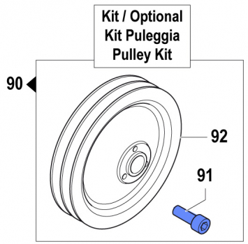 Screw 3609009500 for Comet Pump APS 96