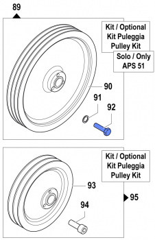 Screw 3607000800 for Comet Pump APS 51