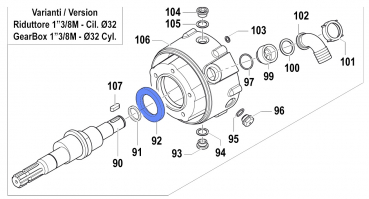 Oil Seal 0019004900 for Comet Pumps APS 101-121