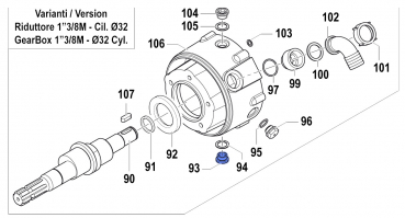 Plug 3200000100 for Comet Pumps APS 101-121