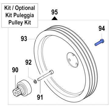 Screw 3609009500 for Comet Pump APS 145