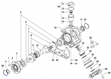 Inner Seeger 3020001100 for Comet Pumps IDS 1501-1701-2001