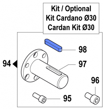 Key 1602001800 for Comet Pump APS 96