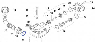 O-Ring 1210014500 for Comet Pumps APS 31-41