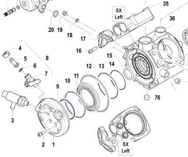 O-Ring 1210043100 for Comet Pump APS 96