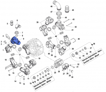 Elbow delivery tail for Comet BPS 300