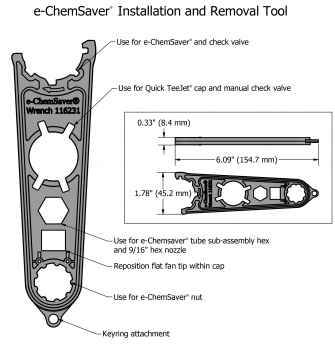 Preview: TeeJet DYNAJET® Valve Wrench CP116231-NYB