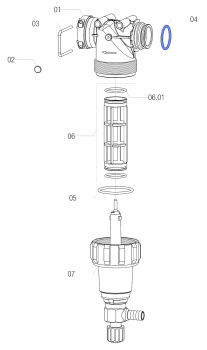 Arag O-Ring G11063V for Filter with T5 connection