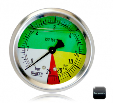 Manometer 25 bar thread connection