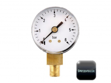 Manometer Ø40 0-6bar ⅛