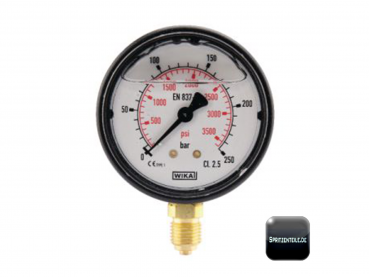 Manometer Ø63mm, 3626 psi, ¼