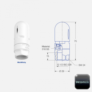 Lechler Rotating nozzle MiniWhirly