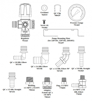 Preview: North Star spray controller 20781032 overview of the individual parts