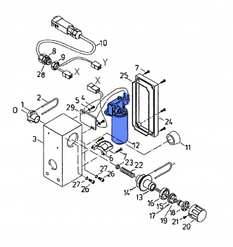Rau gear motor for ERM controller RG00047348