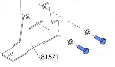 RAU Screws mounting bracket for hydraulic motors