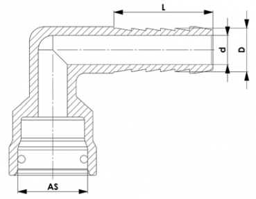 Preview: Rau Pull over spout AS24 with hose connection