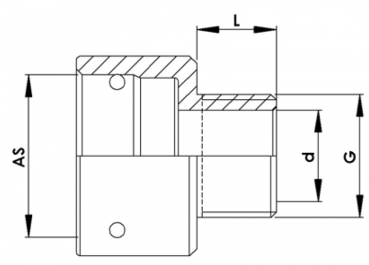 Preview: Rau pull over spout AS24 with male thread