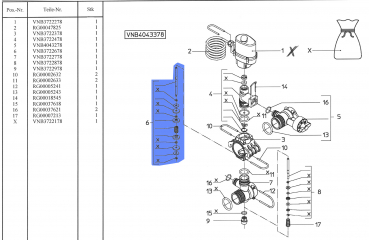 Preview: Rau switch rod VNB3722678 for valve