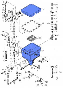 Rau container with cover 43530 for injector flushing device