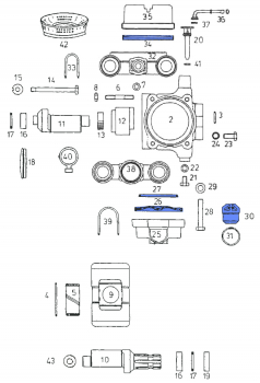 RAU original repair kit for pump P200