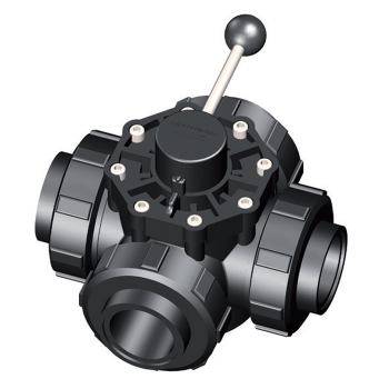 SAFI Ball Valve 5-way Serie 1003 DN50 with thread
