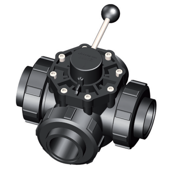 SAFI Ball Valve 3-way Serie 1003 DN50 with thread