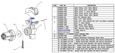 TeeJet O-ring CP7717-2/110-BU for membrane nozzle holder