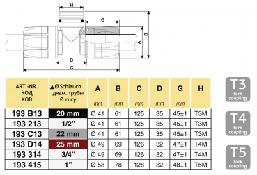 Preview: Arag EASYFIT T-Connection sheme