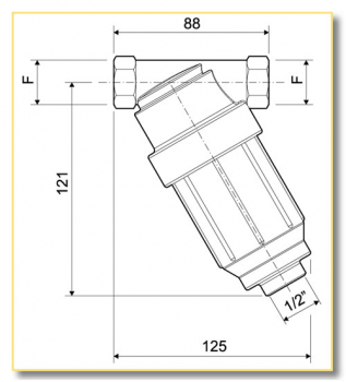 Preview: Arag High pressure filter made of brass